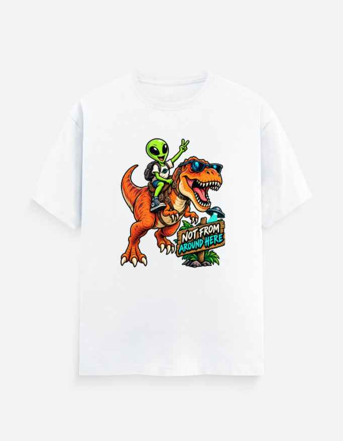 Alien T-Rex Graphic T-Shirt