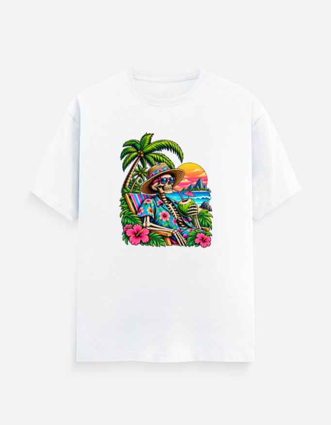 Tropical Skeleton Vacation T-Shirt | Ghoulnest