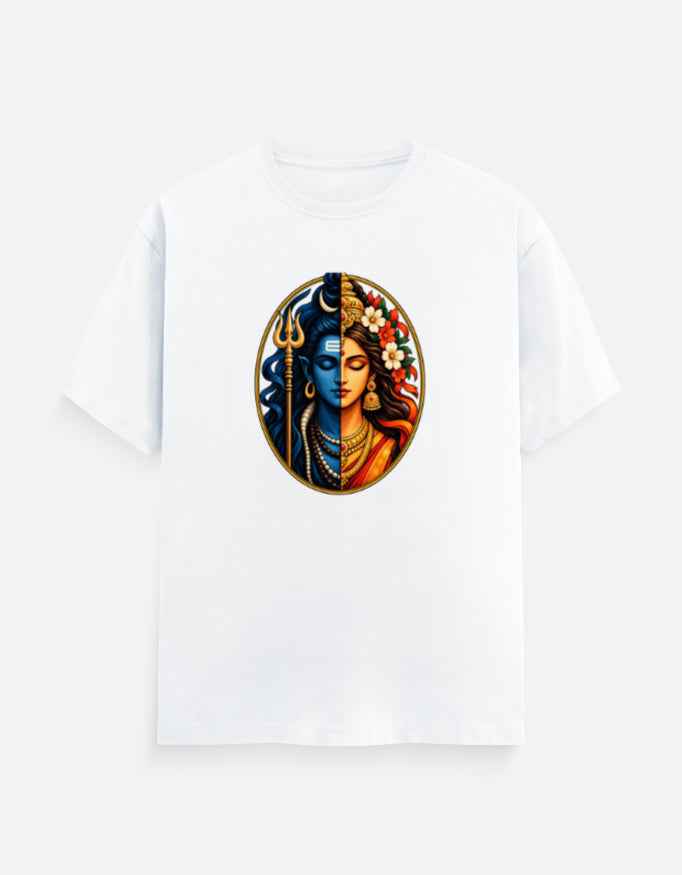 Shiva Parvati T-Shirt | Ardhanarishvara Inspired Graphic Tee