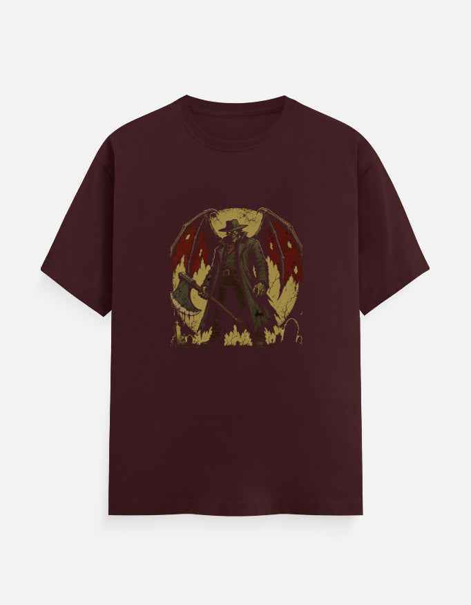 Winged Demon T-Shirt – Gothic Horror Graphic Tee