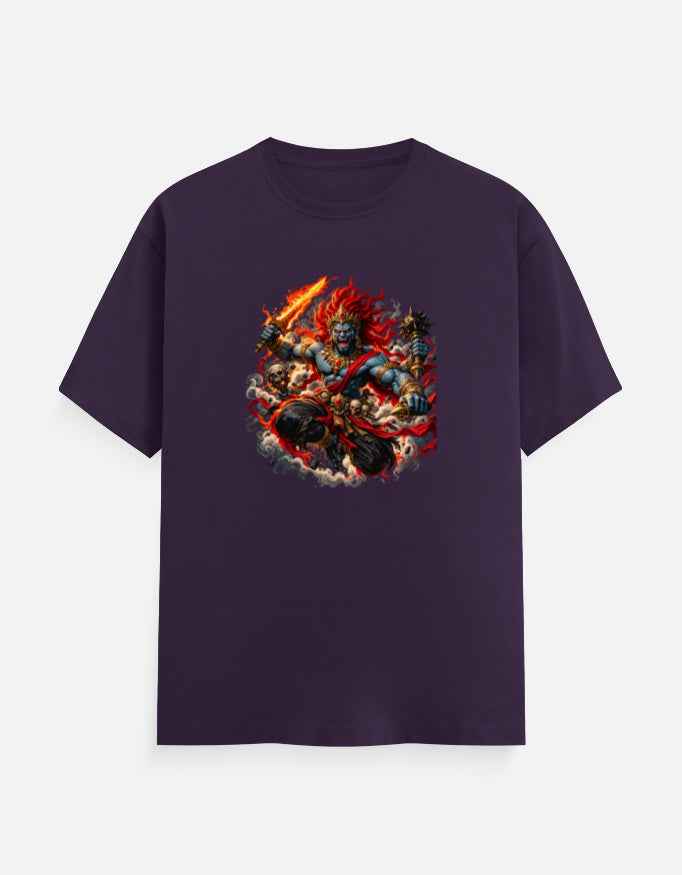 Flamebound Demon Warrior T-Shirt