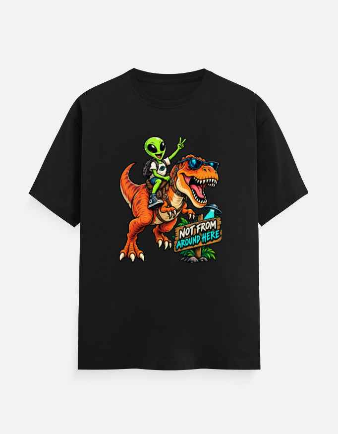 Alien T-Rex Graphic T-Shirt