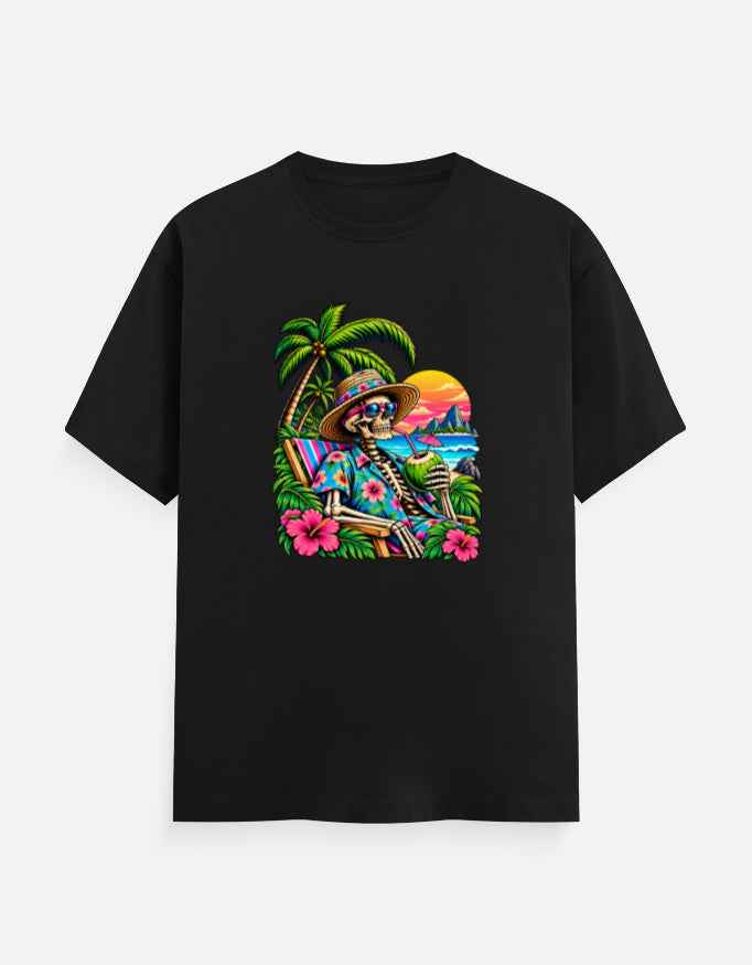 Tropical Skeleton Vacation T-Shirt | Ghoulnest
