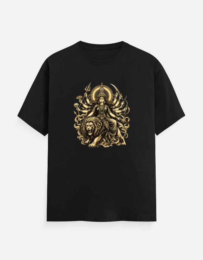 Goddess Durga & Lion Graphic Tee | Unisex T-Shirt
