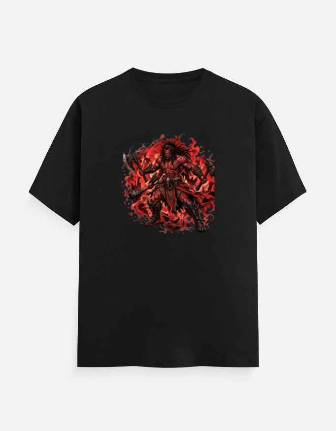 Dark Fantasy Warrior Graphic Tee