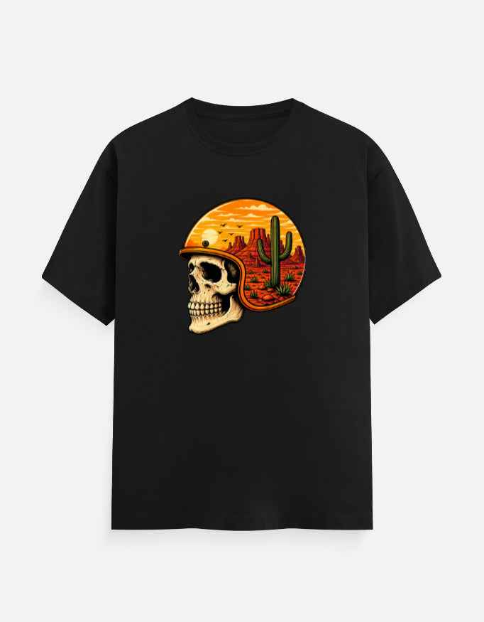 Skull Rider Desert Adventure Graphic T-Shirt | Ghoulnest