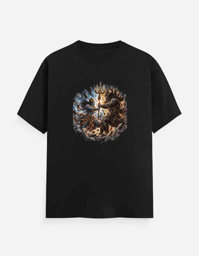 Divine Warrior vs Demon Graphic Tee