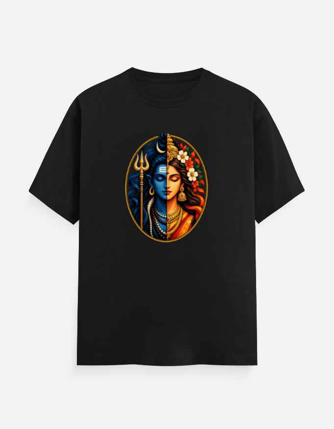 Shiva Parvati T-Shirt | Ardhanarishvara Inspired Graphic Tee