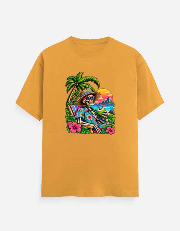Tropical Skeleton Vacation T-Shirt | Ghoulnest