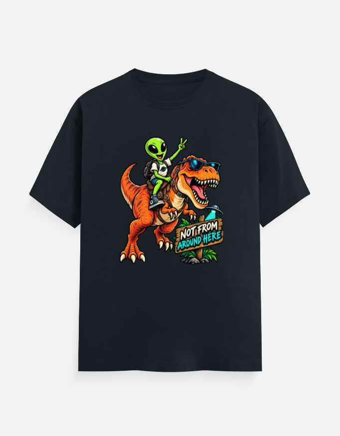 Alien T-Rex Graphic T-Shirt