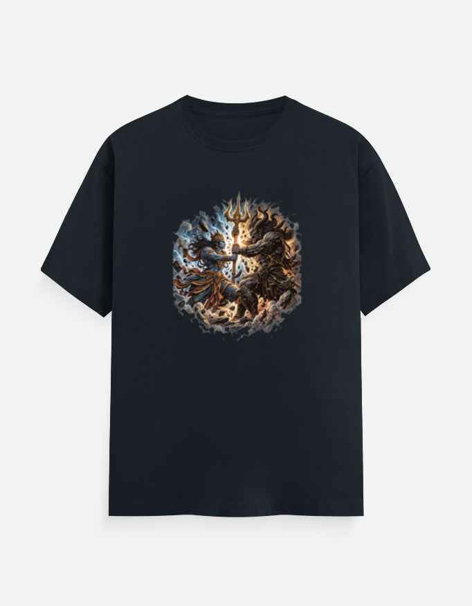 Divine Warrior vs Demon Graphic Tee