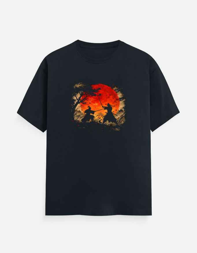 Samurai Fighting T-Shirt - GhoulNest