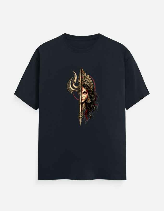 Durga Trishul T-Shirt | Unisex Black T-Shirt