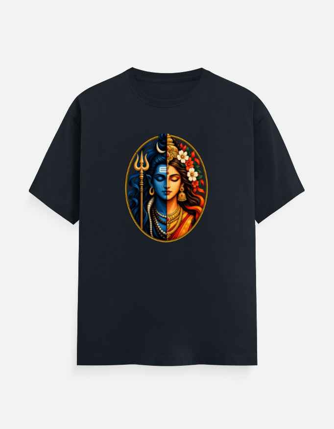 Shiva Parvati T-Shirt | Ardhanarishvara Inspired Graphic Tee