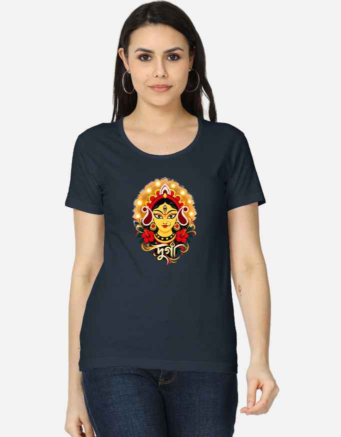 Bengali Durga Women's T-Shirt – Durga Puja Graphic Tee