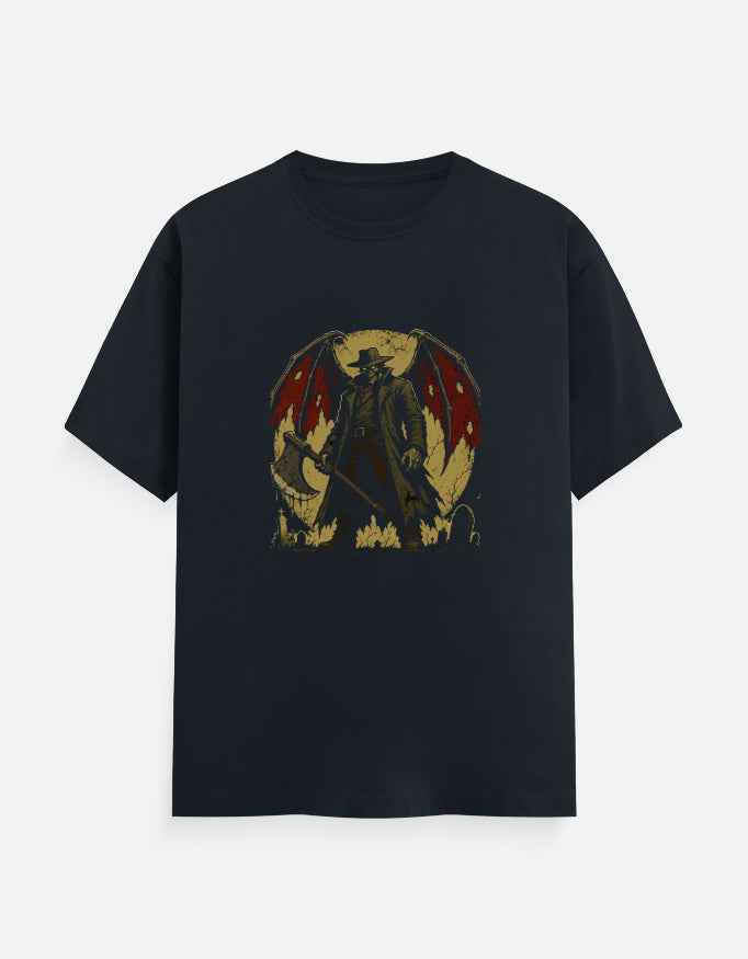 Winged Demon T-Shirt – Gothic Horror Graphic Tee