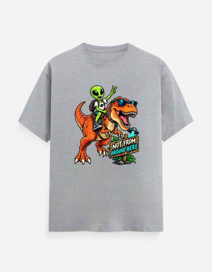 Alien T-Rex Graphic T-Shirt