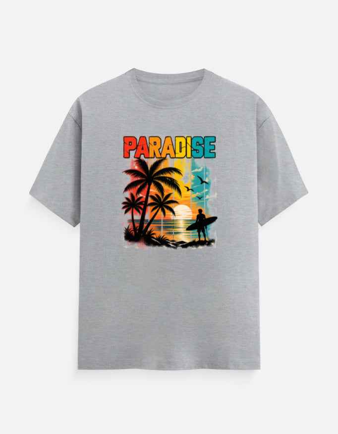 Paradise Sunset T-Shirt | Vintage Tropical Graphic Tee