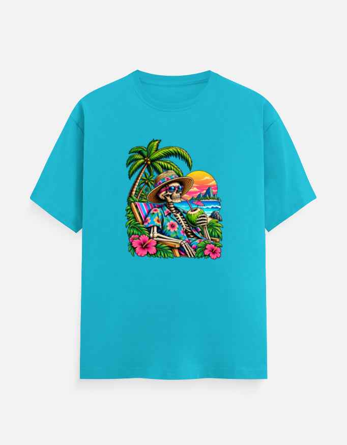 Tropical Skeleton Vacation T-Shirt | Ghoulnest