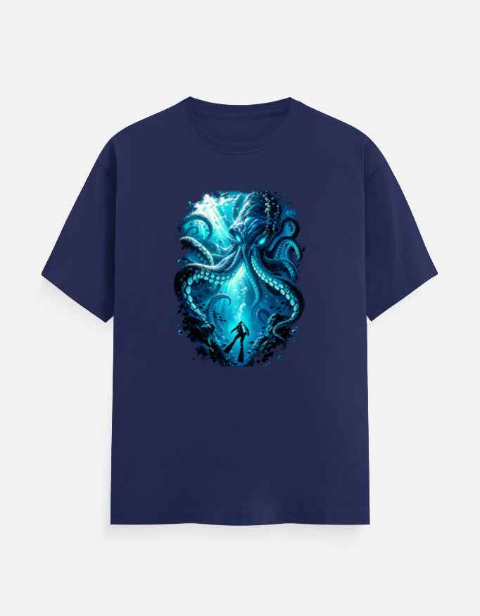 The Abyssal Kraken – Deep Sea Graphic T-Shirt | Ghoulnest