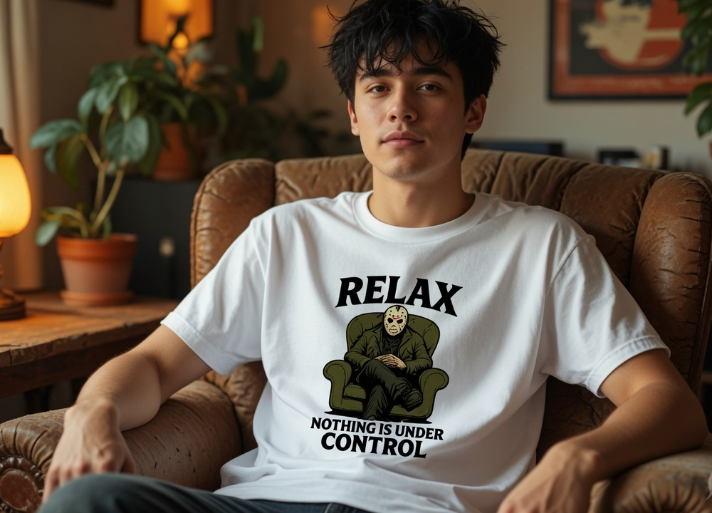 Jason Funny T-Shirt-Relax – Nothing Is Under Control