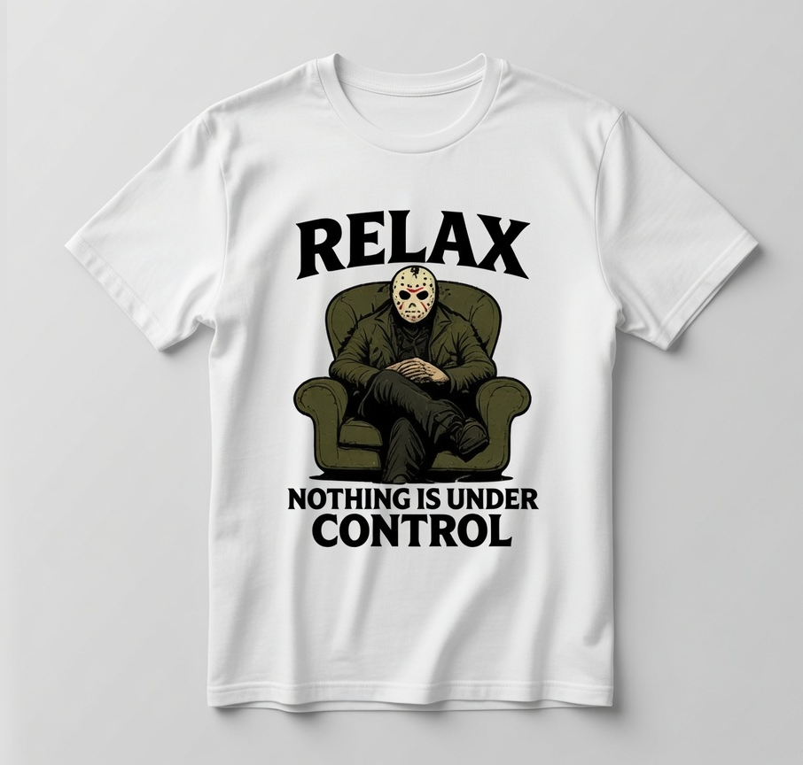 Jason Funny T-Shirt-Relax – Nothing Is Under Control