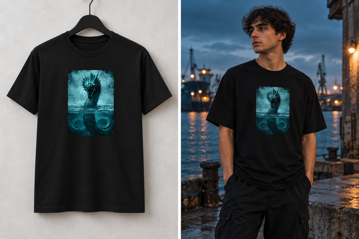 The Tidemaw – Sea Monster Graphic T-Shirt | Ghoulnest