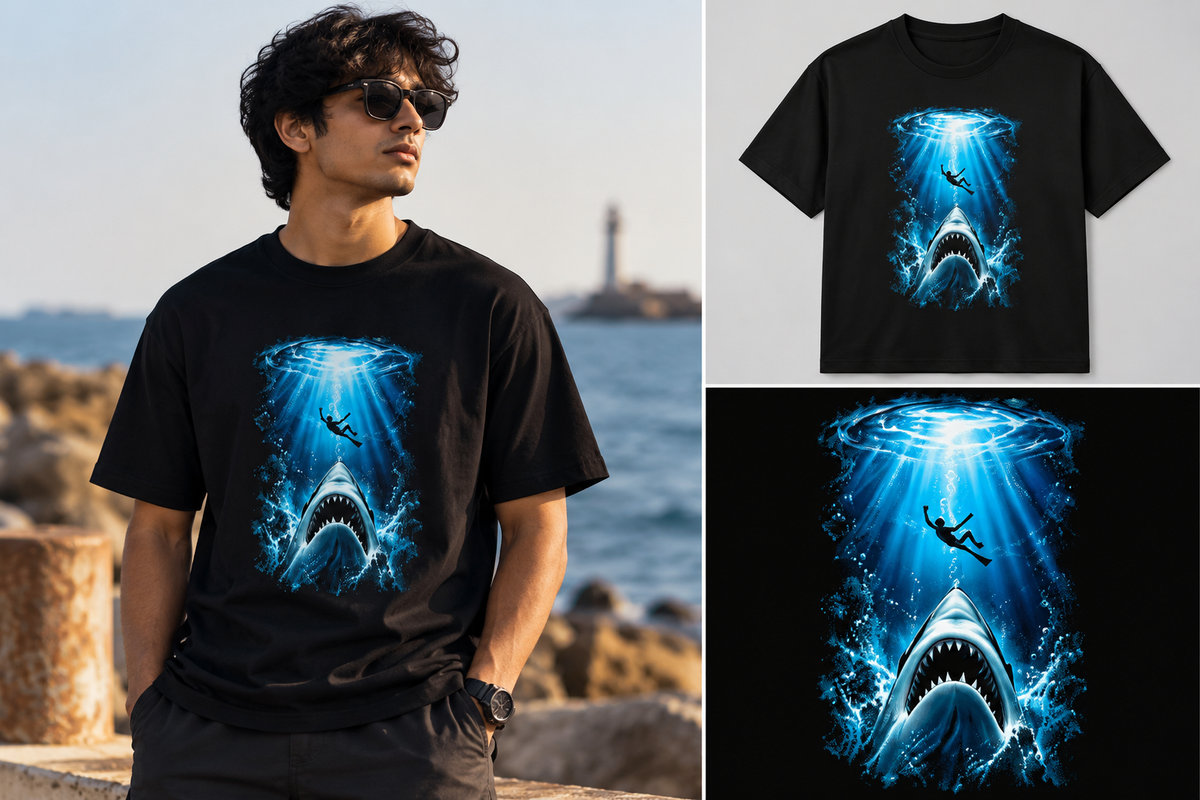 Into the Abyss Shark T-Shirt – Ghoulnest