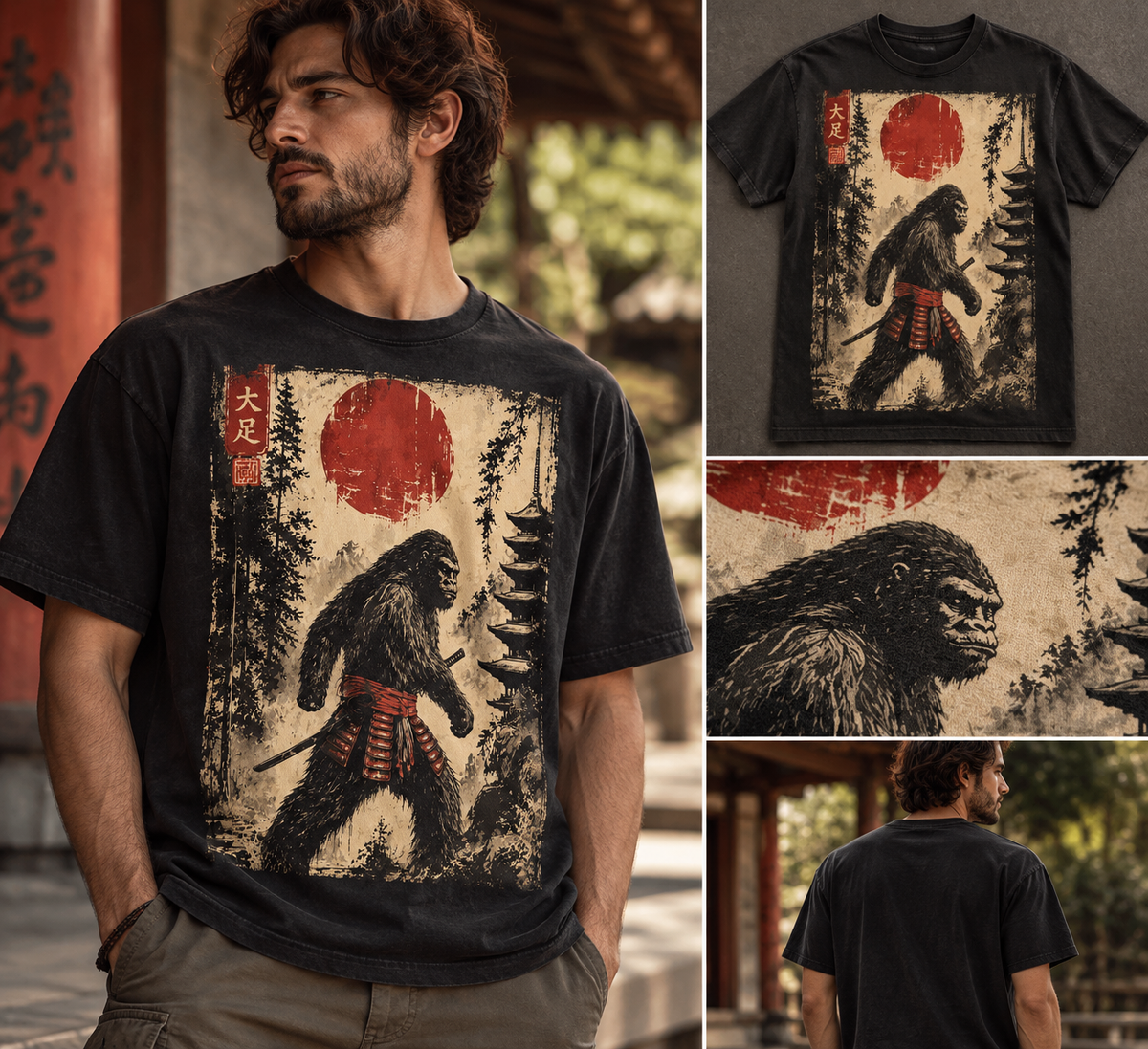 Bigfoot Samurai T-Shirt