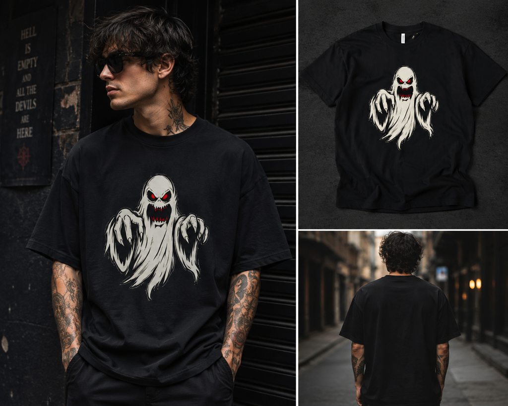 Phantom Haunt Ghost T-Shirt | GhoulNest Horror Tee