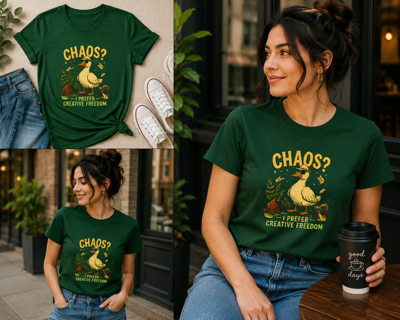 Funny Duck Graphic Tee
