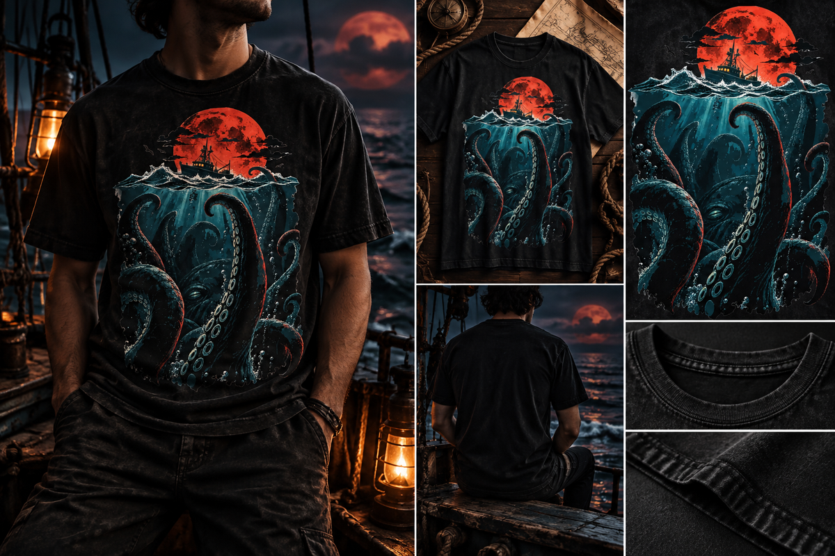 Kraken Moon T-Shirt – Ghoulnest