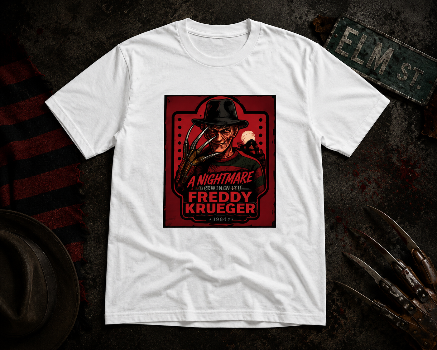 Freddy Krueger Vintage Horror T-Shirt | Retro Nightmare Graphic Tee