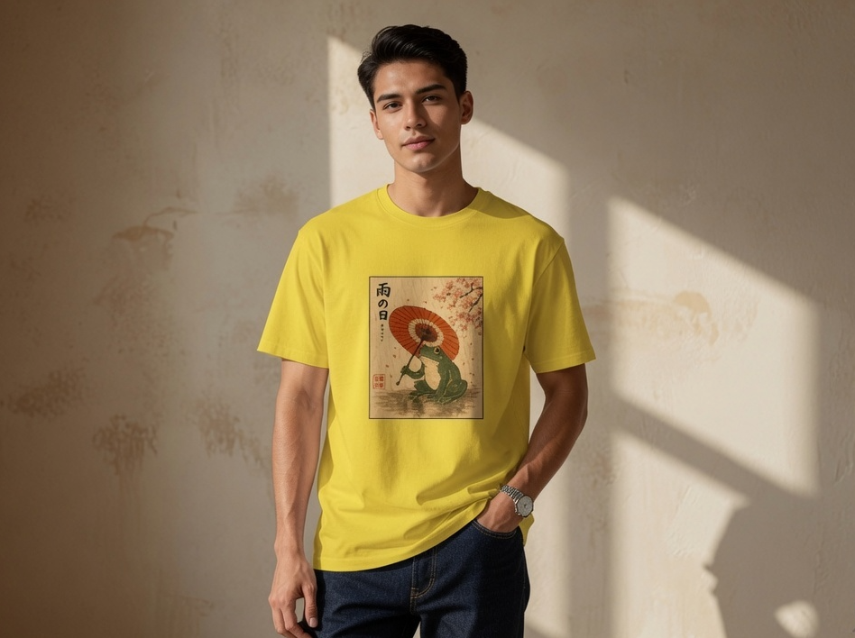 Funny Frog with Umbrella T-Shirt