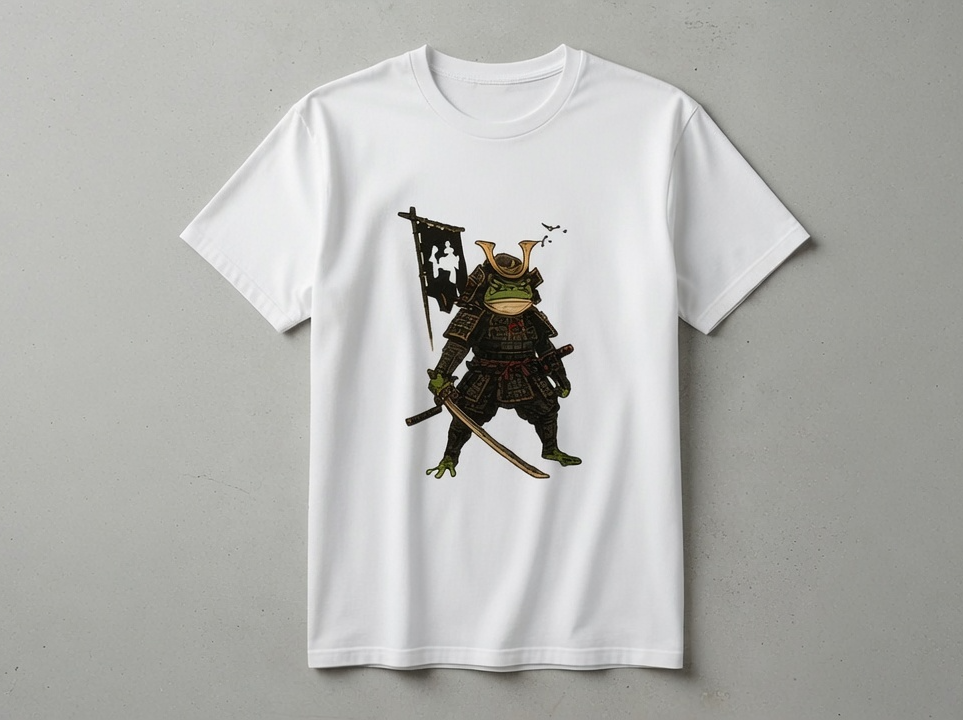 Funny Frog Samurai T-Shirt