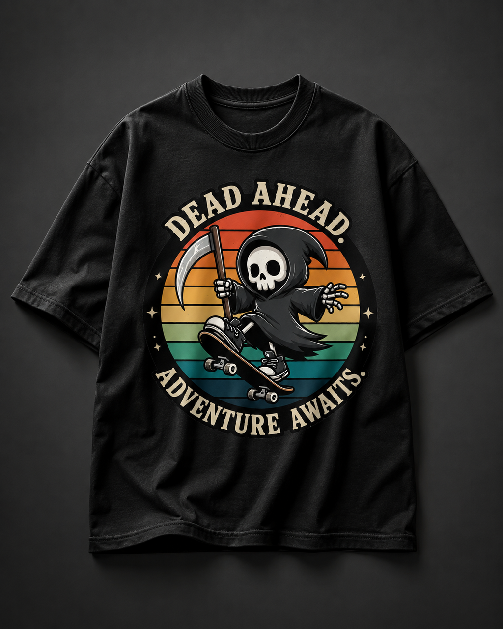 Grim Reaper Skateboard Graphic Tee