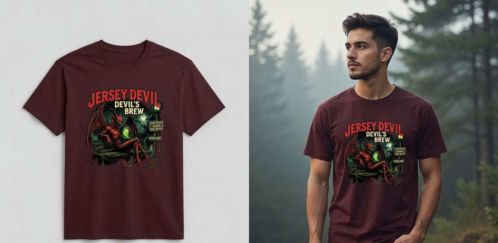 Jersey Devil Devil’s Brew T-Shirt – Horror Graphic Tee