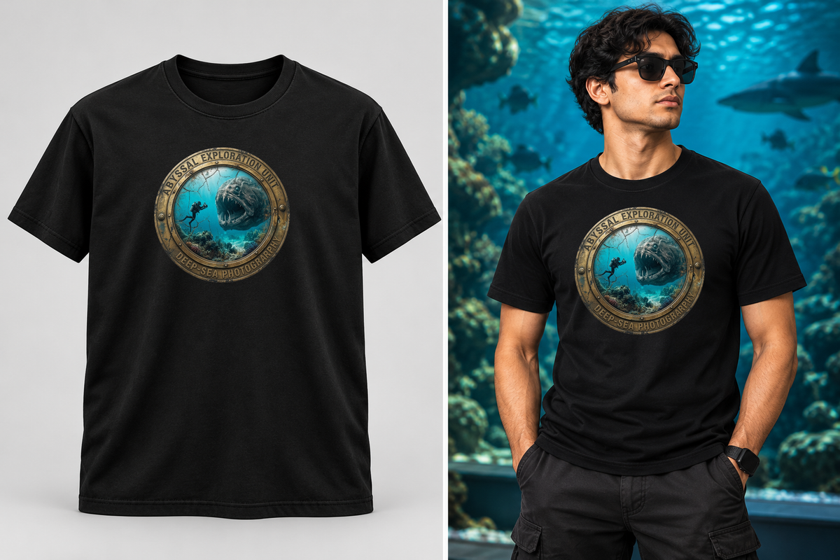 Abyssal Exploration Unit Graphic T-Shirt | Ghoulnest