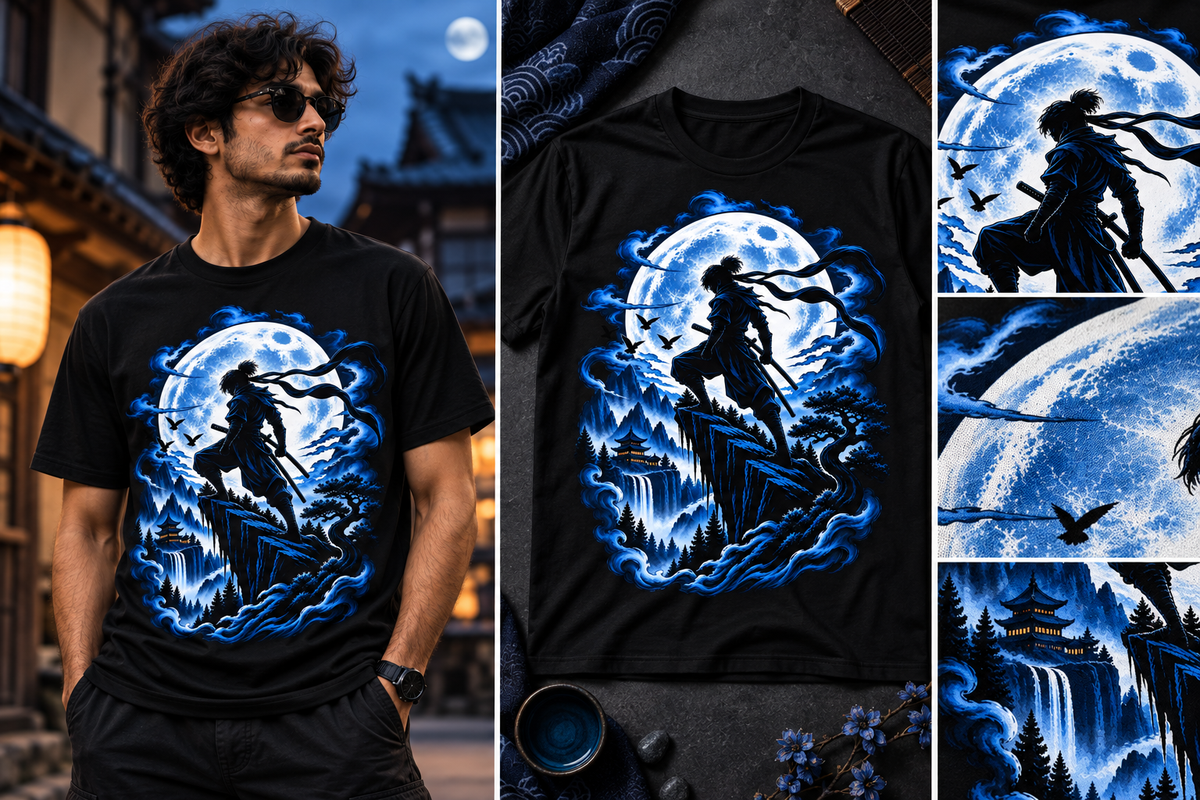 Blue Moon Samurai T-Shirt