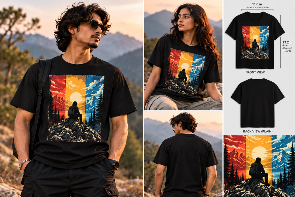 Nature Adventure T-Shirt | Mountain & Hiking Graphic Tee