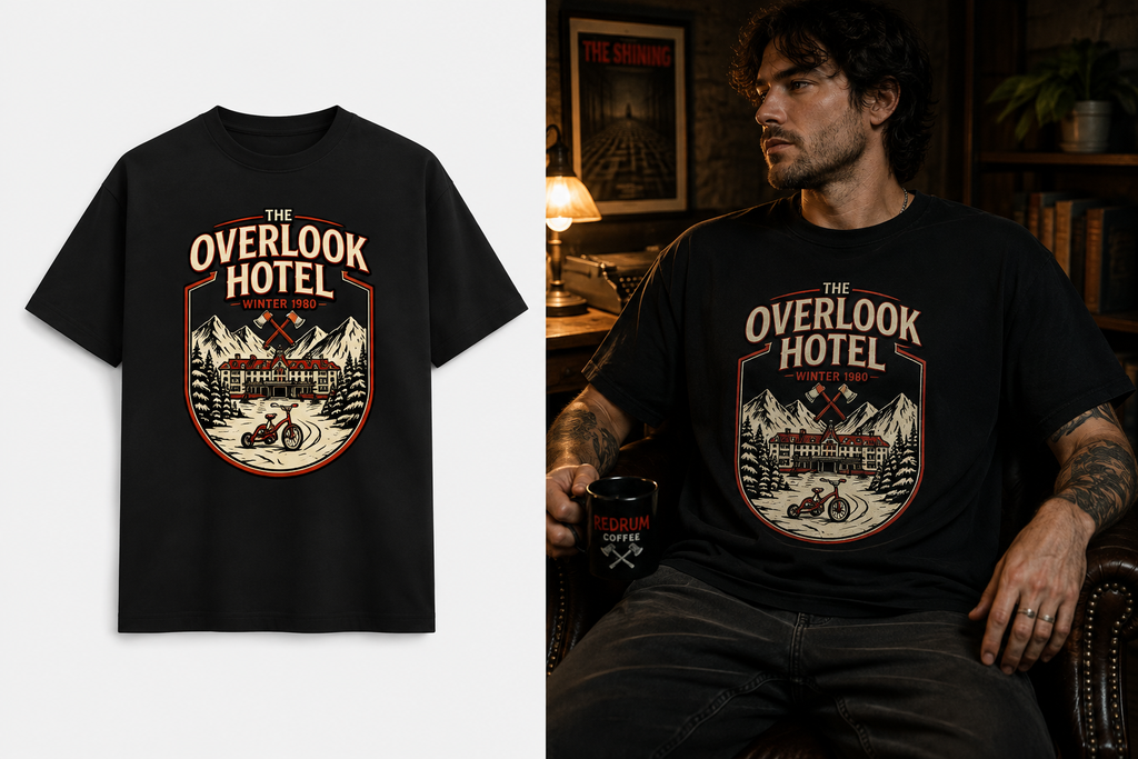 The Overlook Hotel Vintage Horror T-Shirt | Retro Horror Movie Inspired Shirt