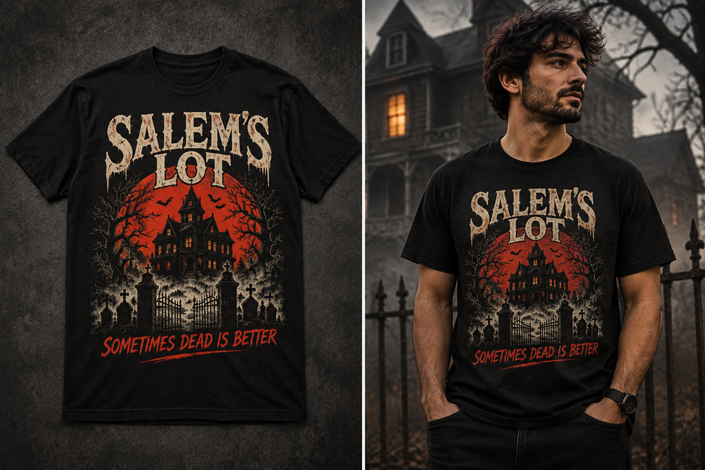Salem's Lot Vintage Horror T-Shirt | Haunted House Gothic Graphic Tee