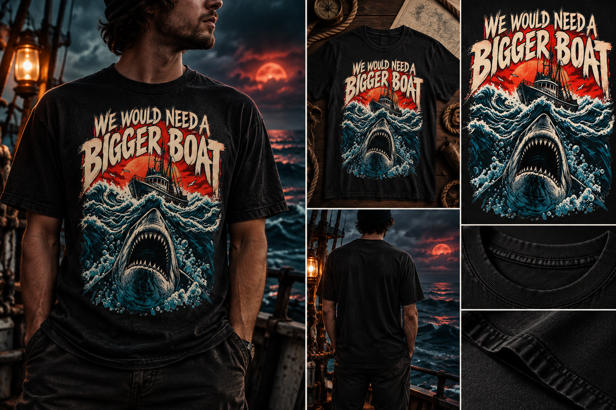 Vintage Shark Horror Tee