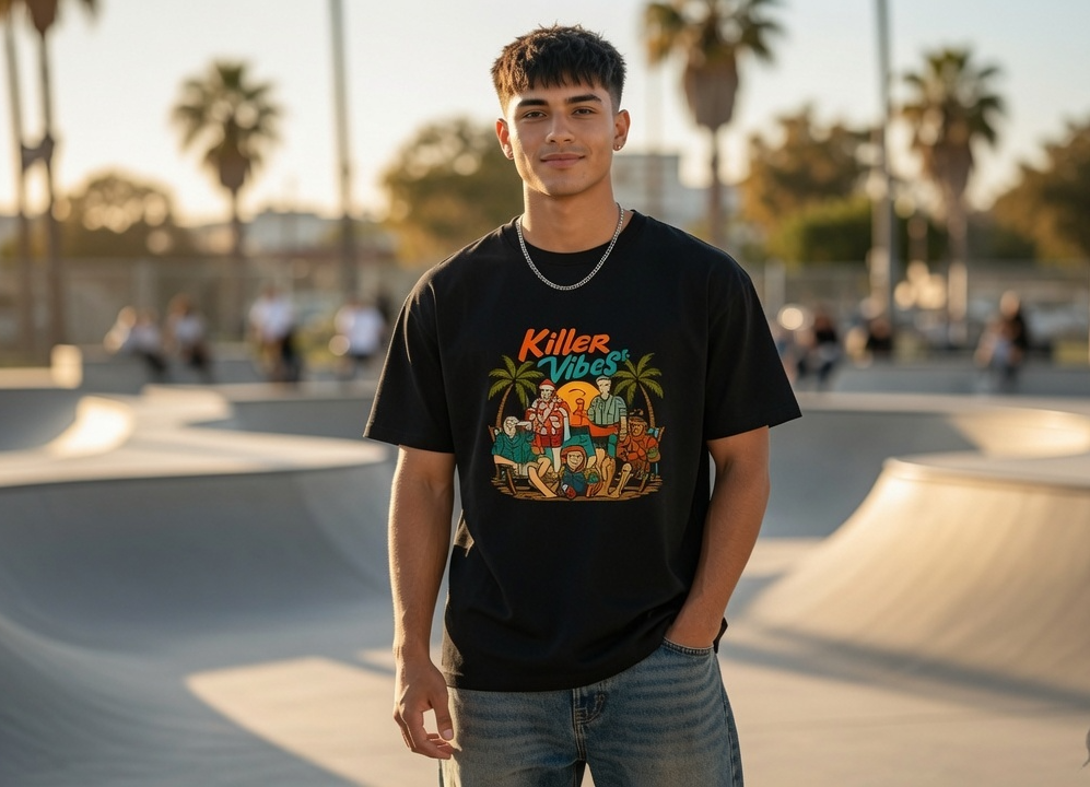 Killer Vibes Tropical Graphic Tee