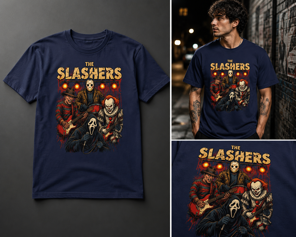 Slashers T-Shirt | Horror Band Graphic Tee | Slasher Streetwear