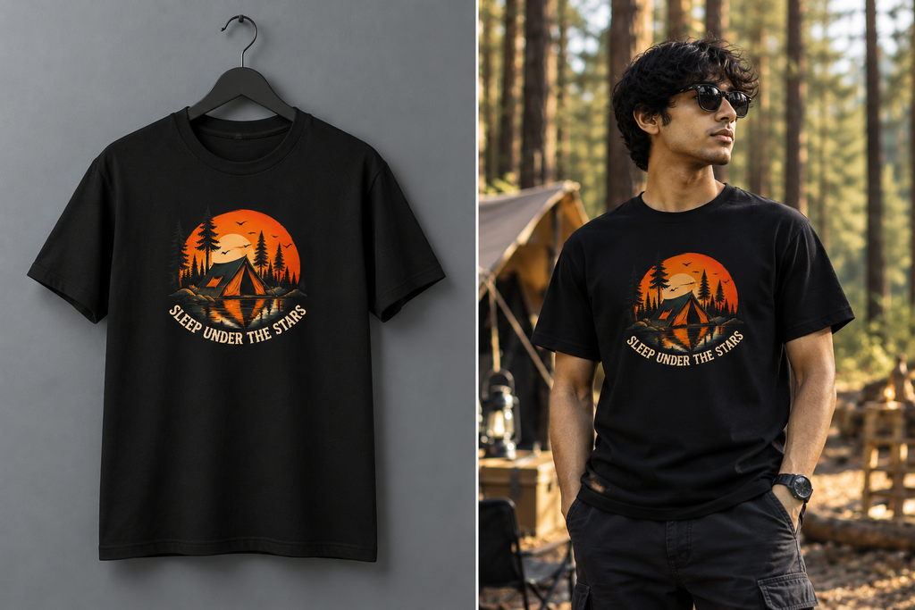 Camping Graphic T-Shirt | Ghoulnest