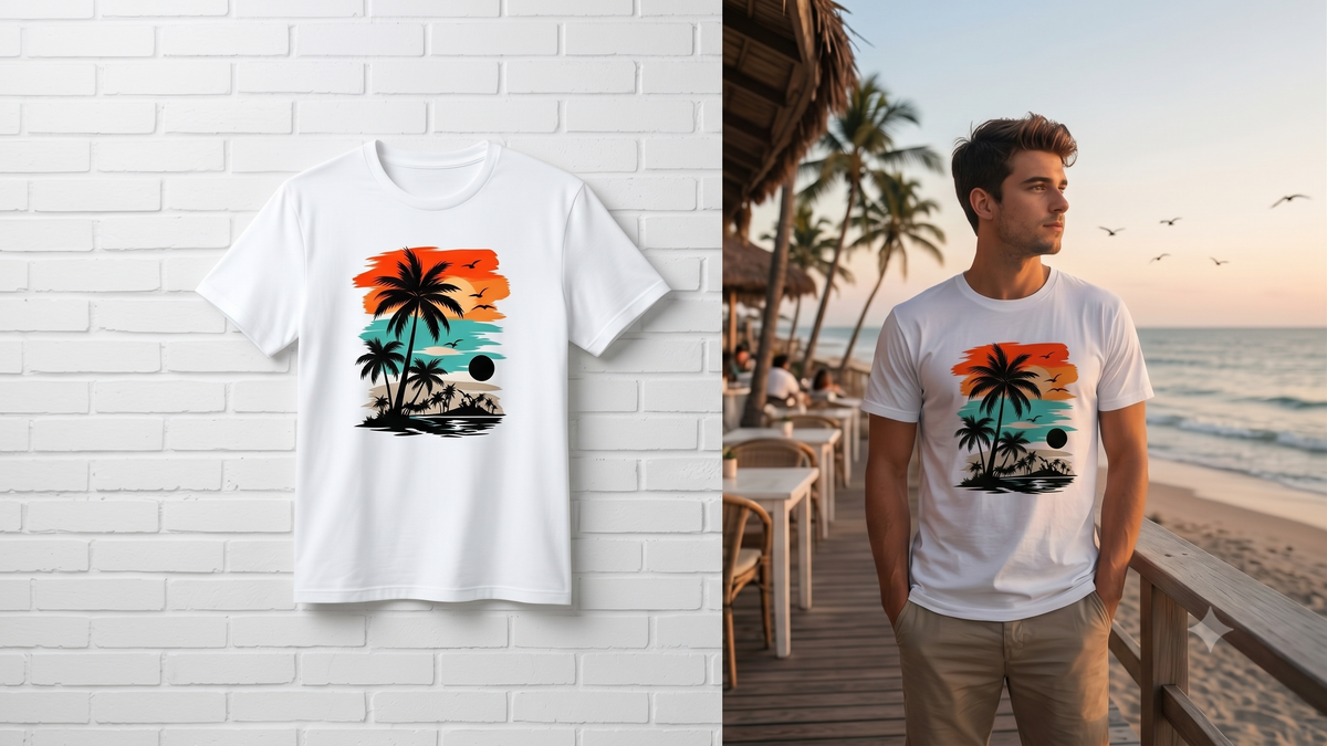 Tropical Escape Graphic T-Shirt | Ghoulnest