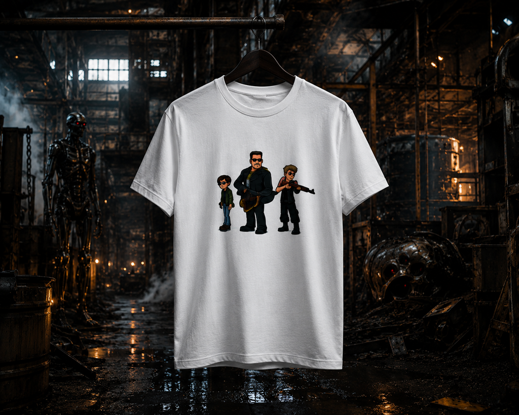 Retro Sci-Fi Action Graphic T-Shirt