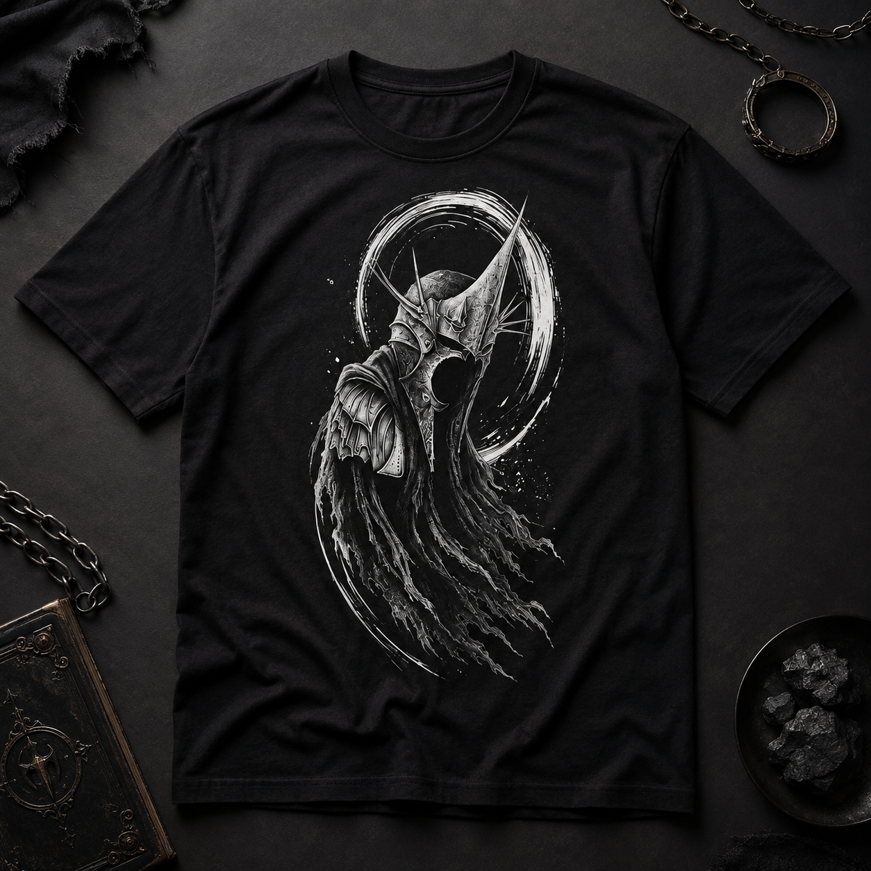 Gothic Phantom Graphic T-Shirt