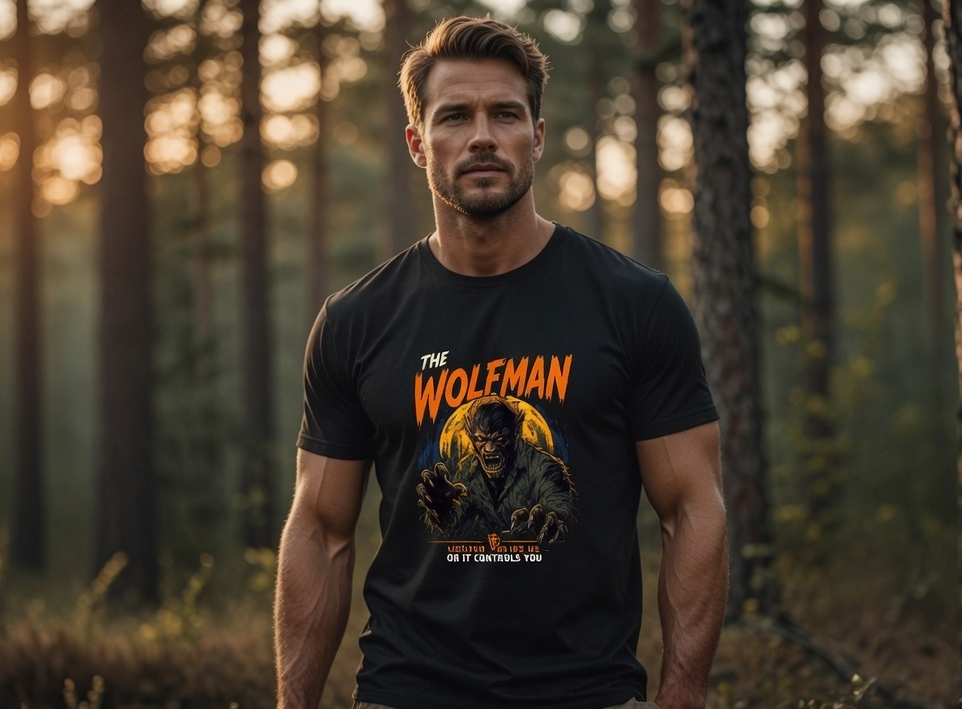The Wolfman Graphic T-Shirt – Vintage Horror Monster Tee